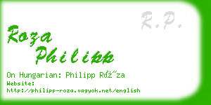 roza philipp business card